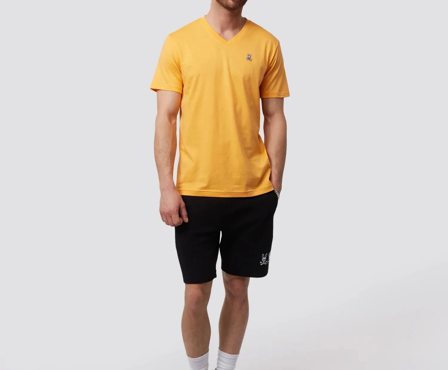 Classic V Neck T-Shirt Orange Soda