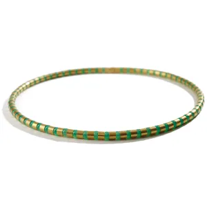 Cleopatra Gold Collier~5mm Chrysoprase