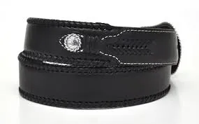 CLN2475601-50-Black Belt Nocona  Lace Edge Round