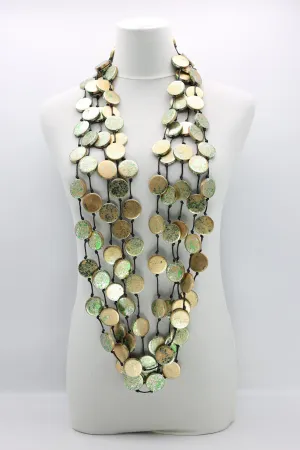 Coin Necklaces - Hand gilded - Large
