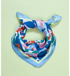 Color Block Silk Scarf