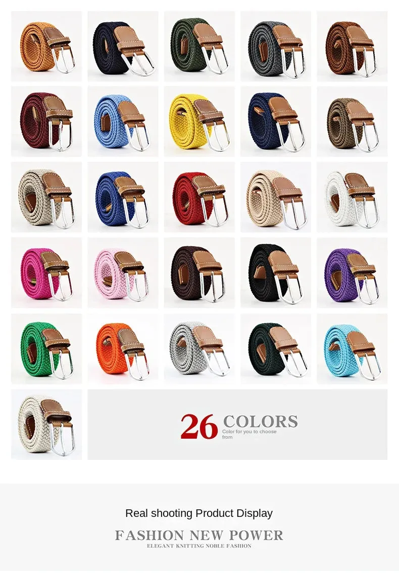 Colorful Canvas Casual Belt