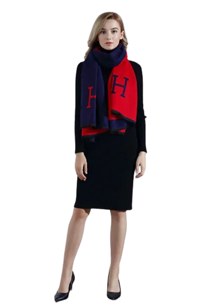 Colour Block Cashmere Scarves