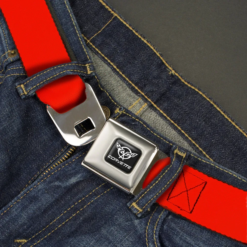 Corvette Seatbelt Belt - Red Webbing