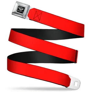 Corvette Seatbelt Belt - Red Webbing