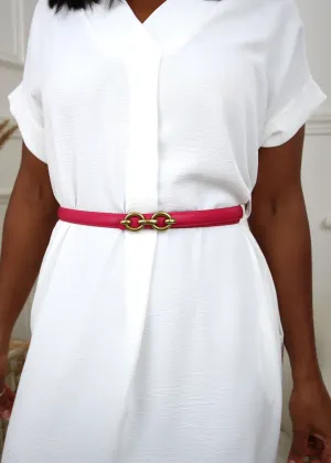 Cory Fuchsia Buckle Belt