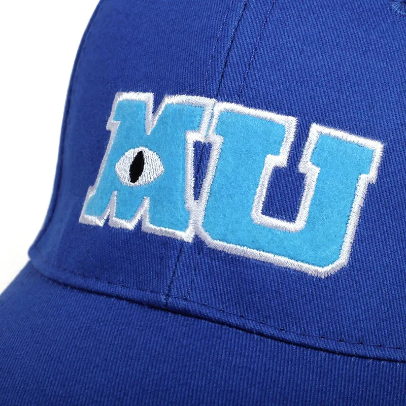 Cotton MU Embroidery Big Eye Cap Women Sun Hats