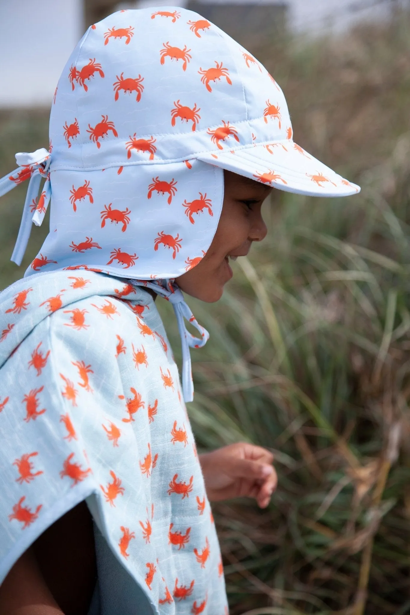 Crab Swim Flap Cap