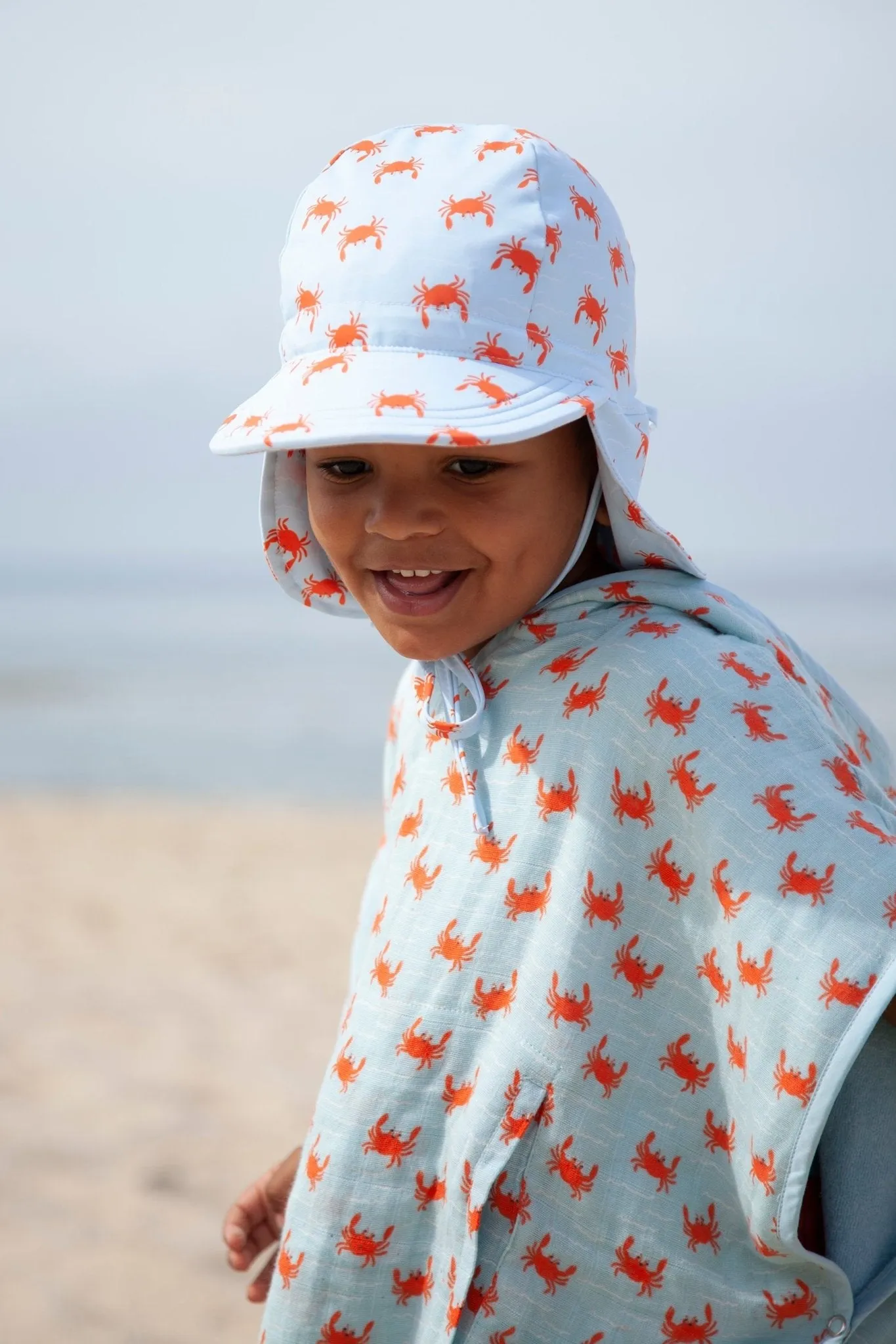 Crab Swim Flap Cap