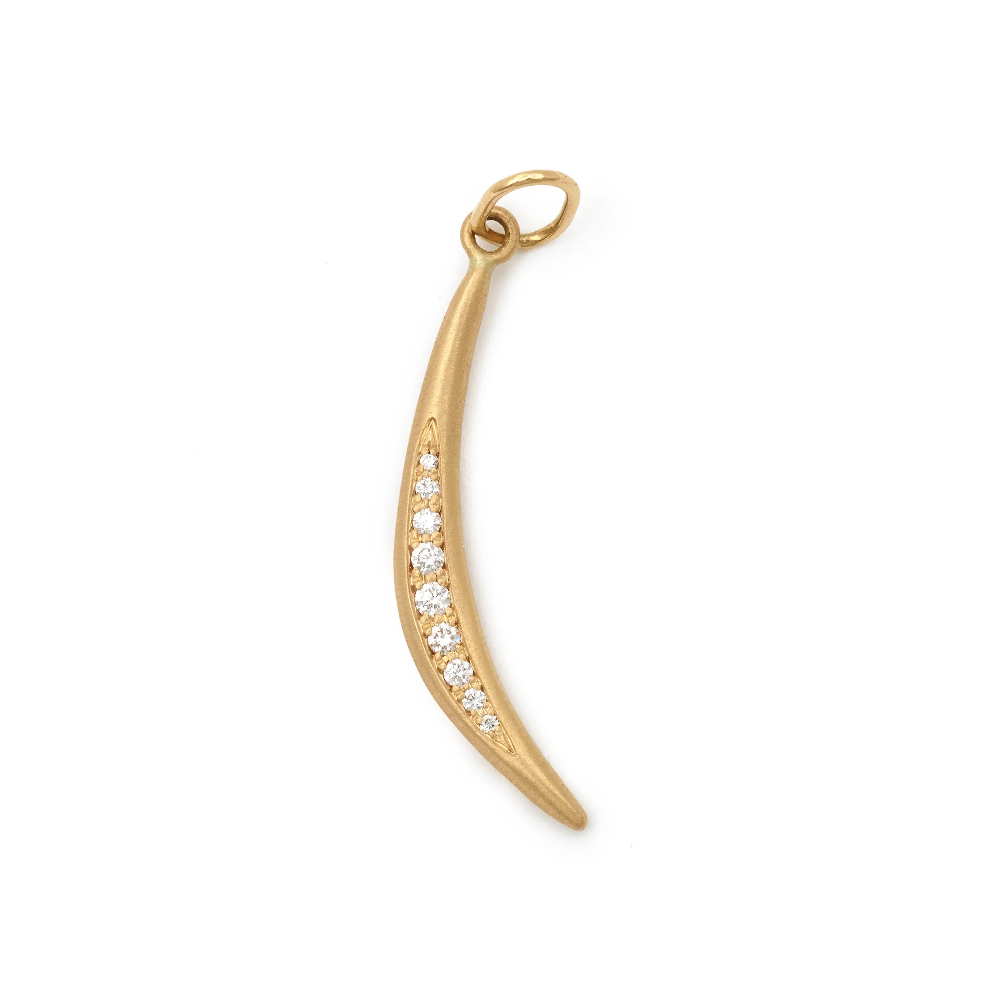 Crescent Diamond Flow Charm