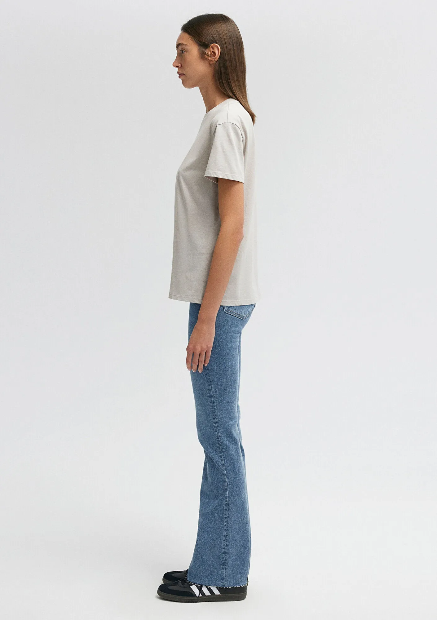 Crew Neck Grey Basic T-Shirt