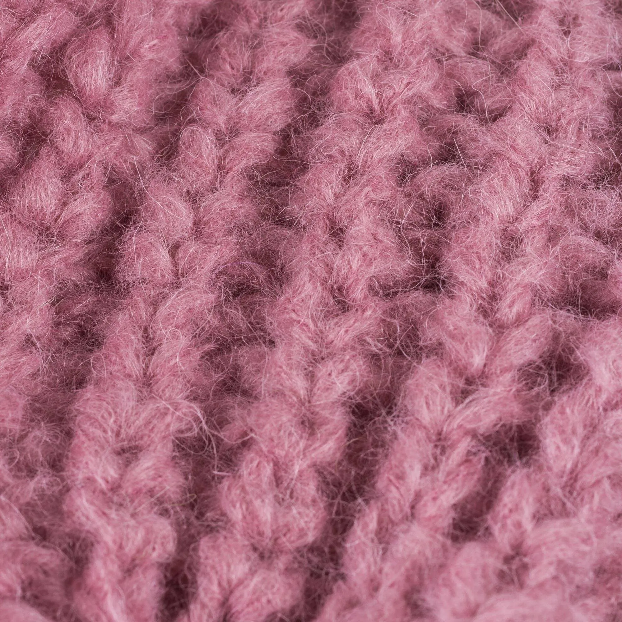 Crocheted 100% Alpaca Neck Warmer in Dusty Rose
