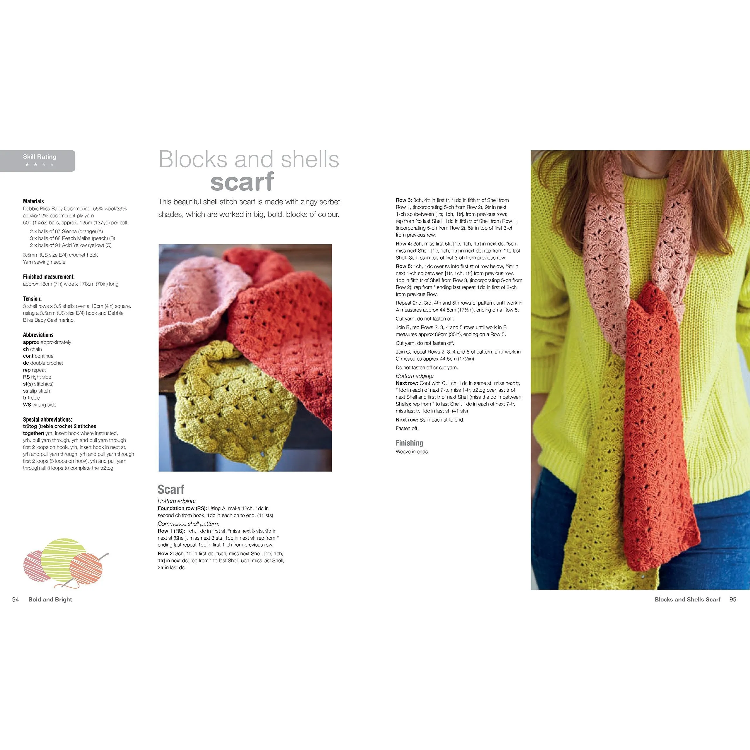 Crocheted Scarves and Cowls: 35 colourful and contemporary crochet patterns