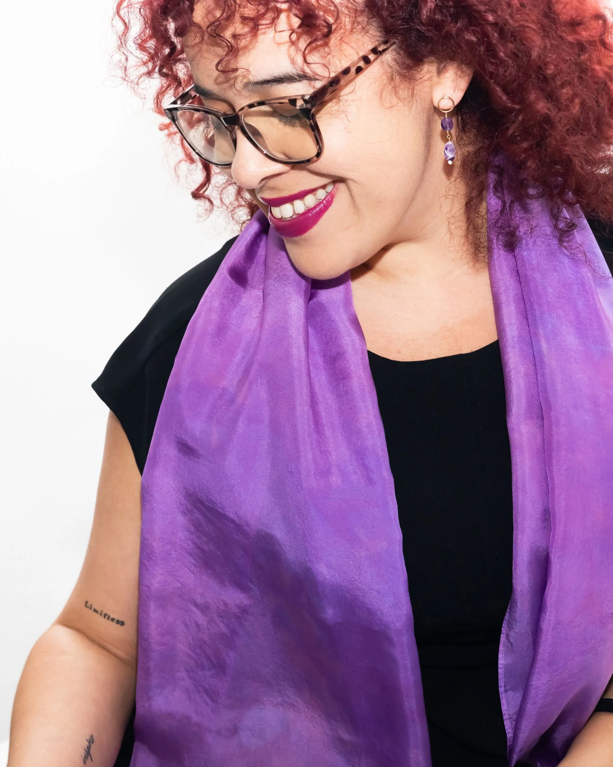 Crocus Silk Scarf - February