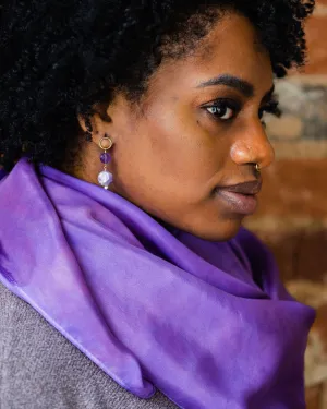 Crocus Silk Scarf - February
