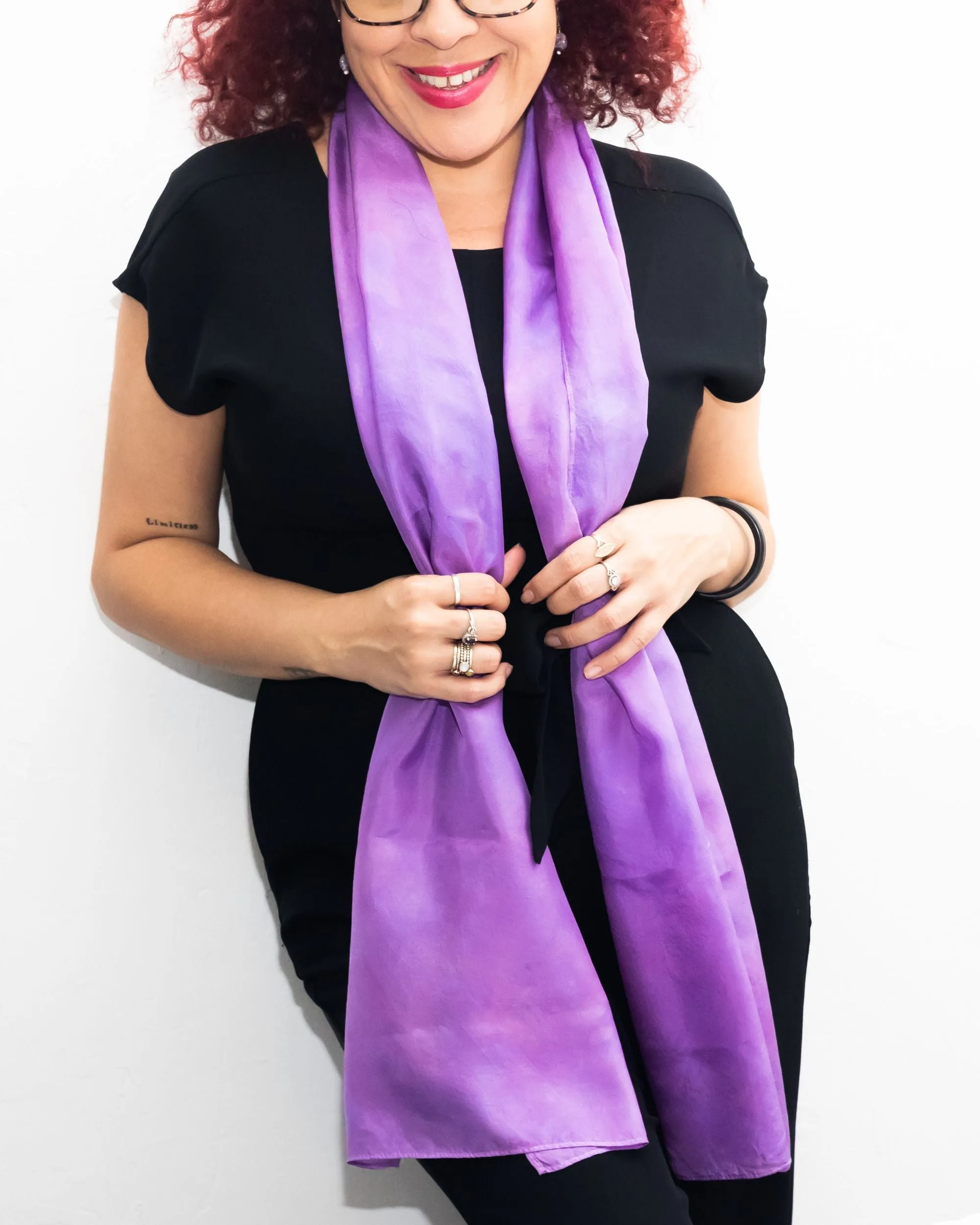 Crocus Silk Scarf - February