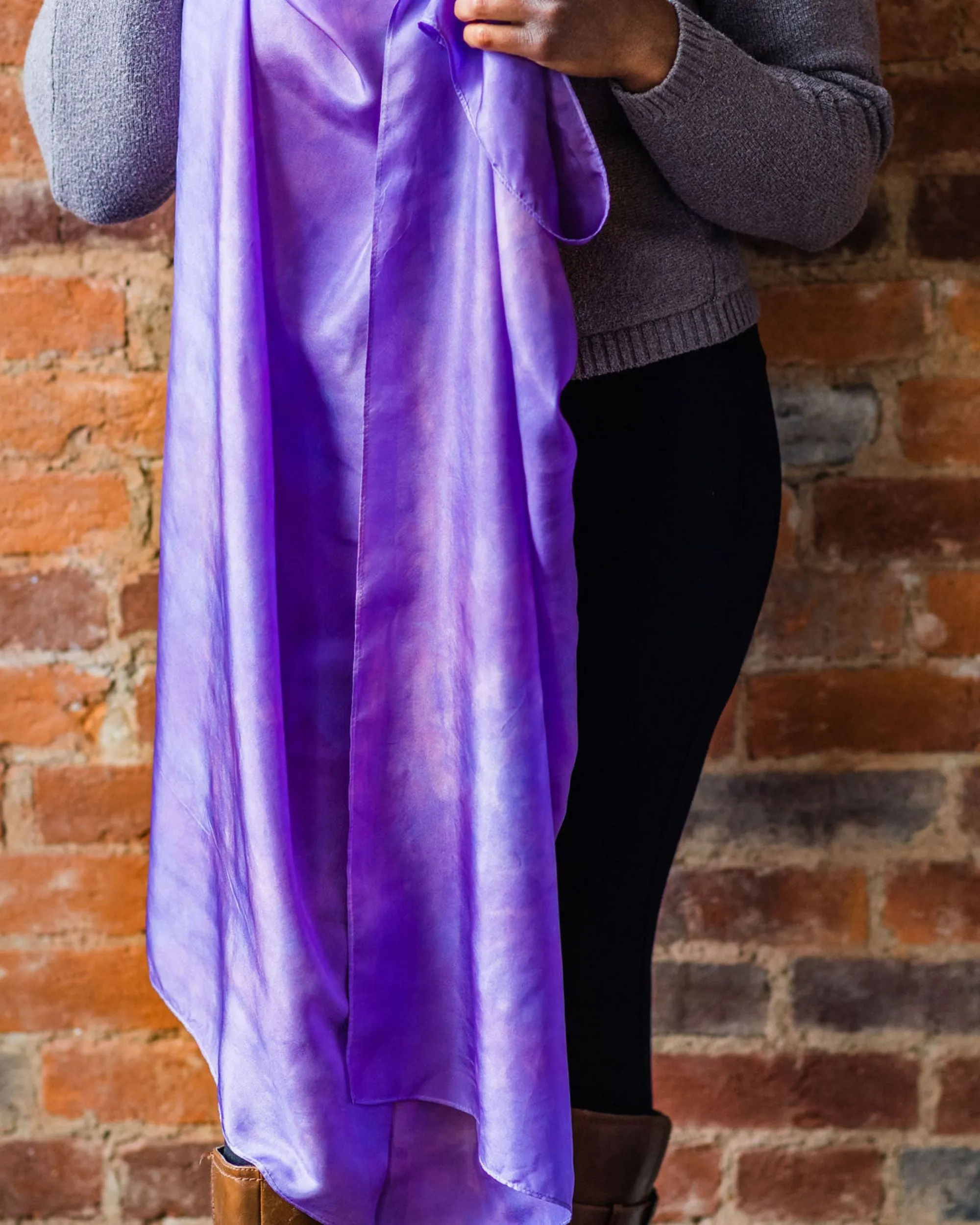 Crocus Silk Scarf - February