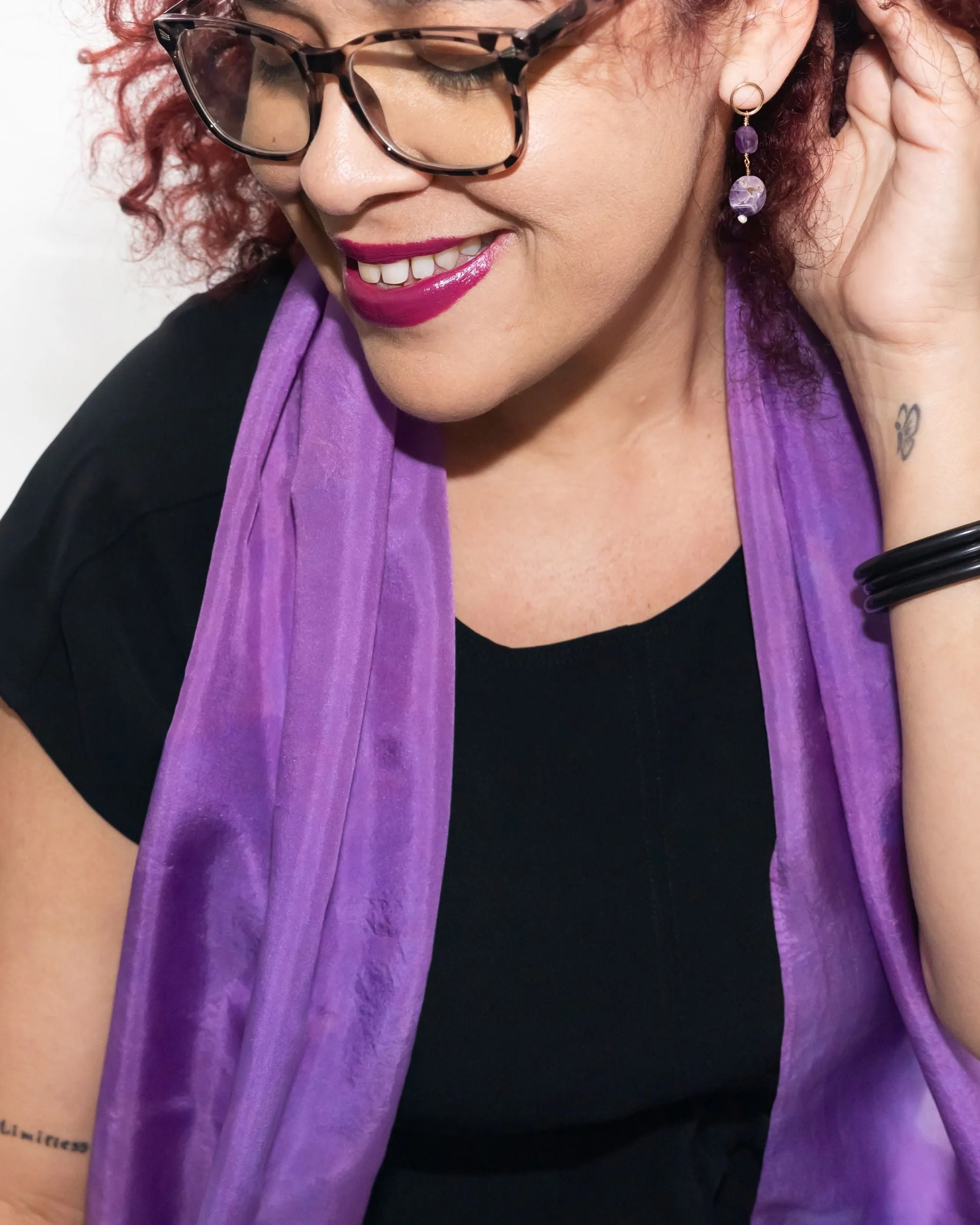 Crocus Silk Scarf - February