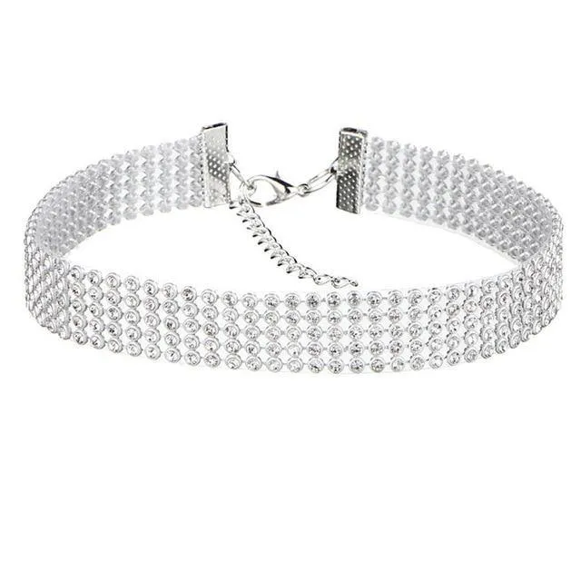 Crystal Rhinestone Choker Necklace