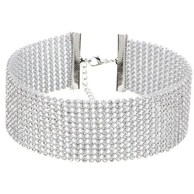 Crystal Rhinestone Choker Necklace
