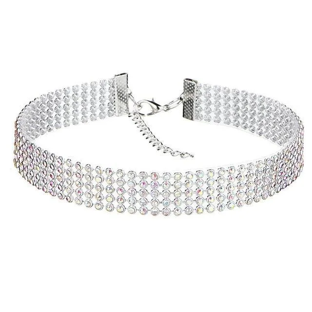 Crystal Rhinestone Choker Necklace