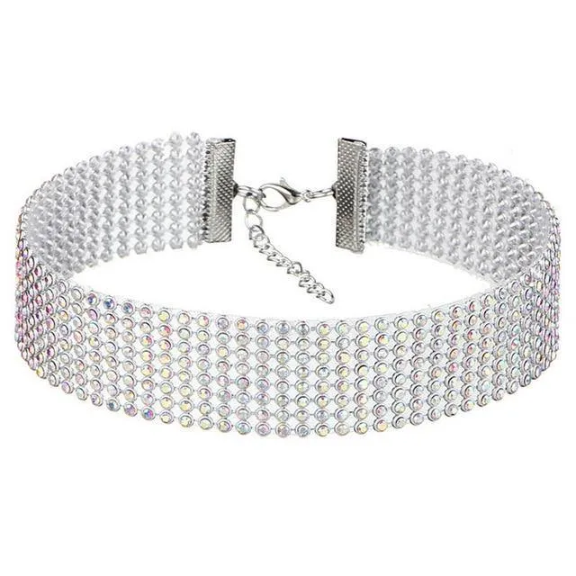 Crystal Rhinestone Choker Necklace