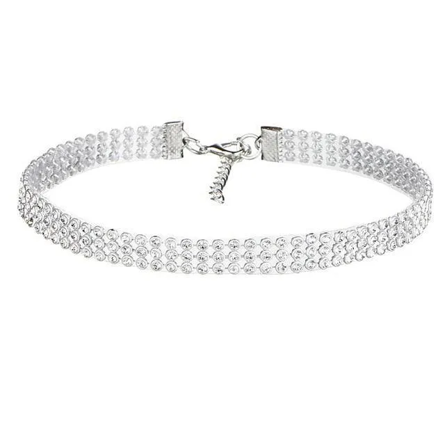 Crystal Rhinestone Choker Necklace