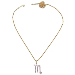 Crystal Zodiac Pendant Necklace