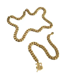 Cuban Choker with Initial Back Chain