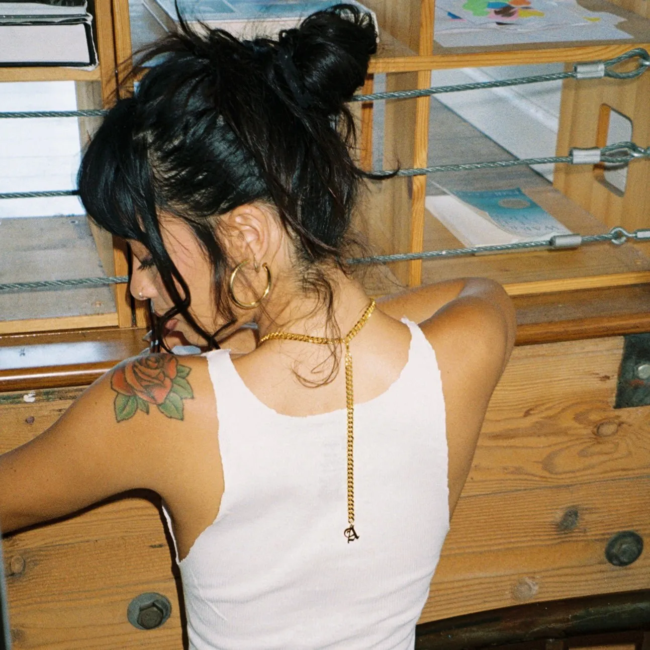 Cuban Choker with Initial Back Chain