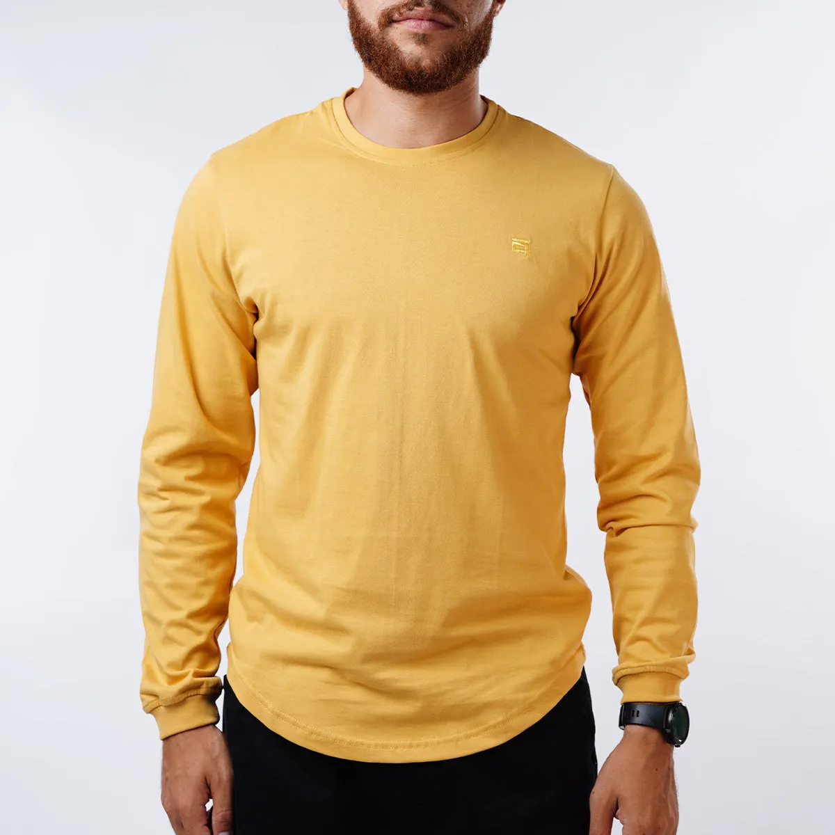 Curved Long-Sleeve with Cuffs
