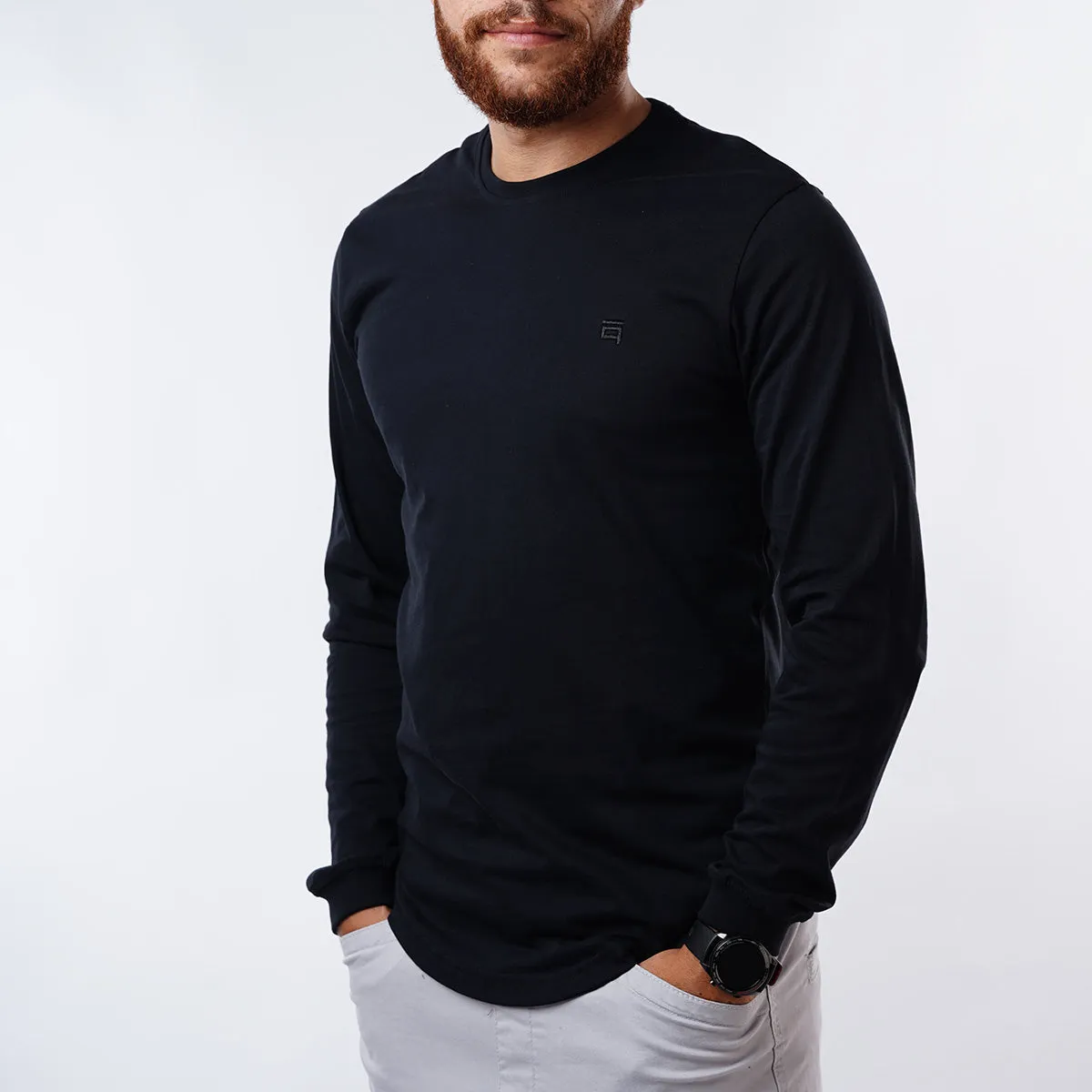 Curved Long-Sleeve with Cuffs