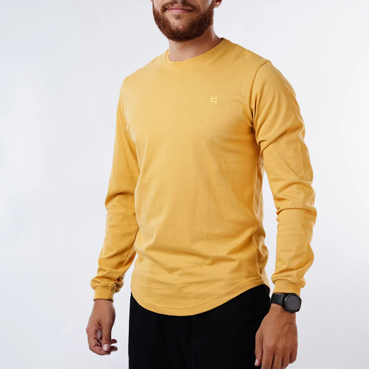 Curved Long-Sleeve with Cuffs