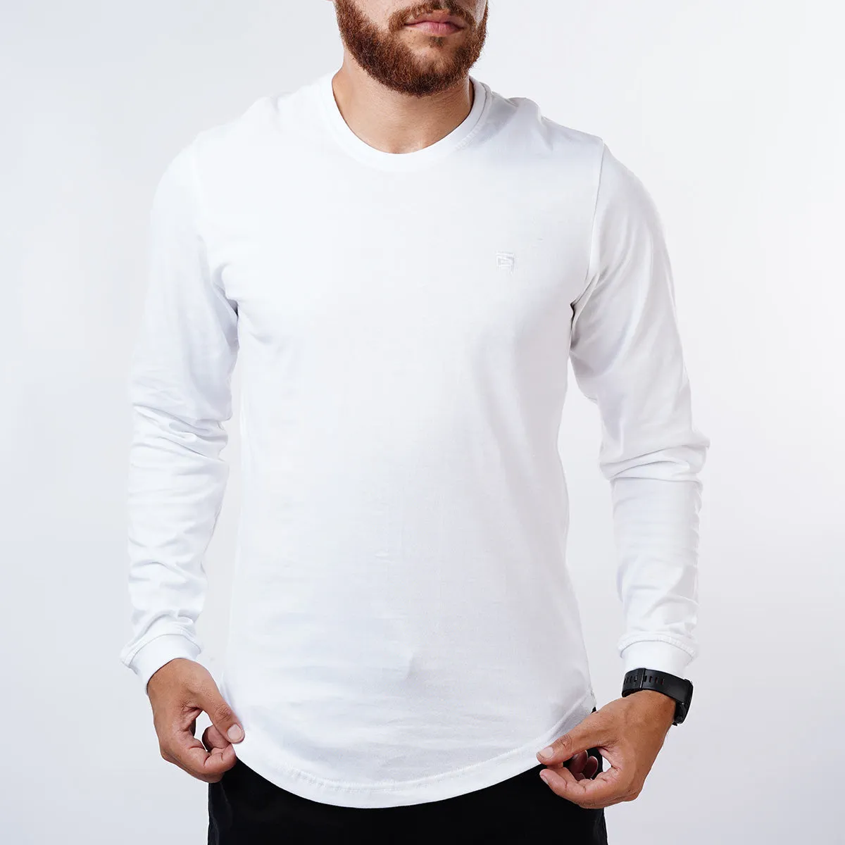 Curved Long-Sleeve with Cuffs