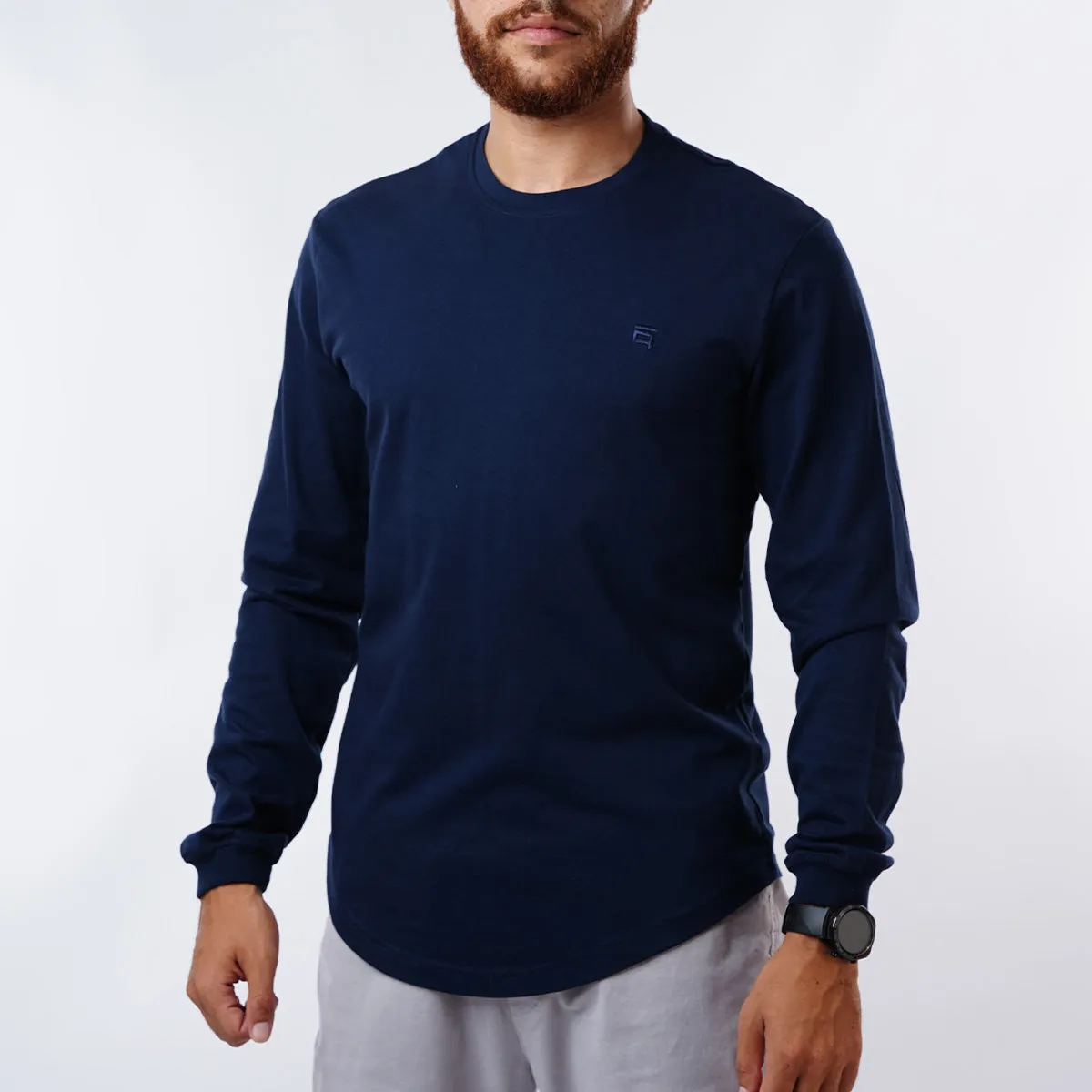 Curved Long-Sleeve with Cuffs