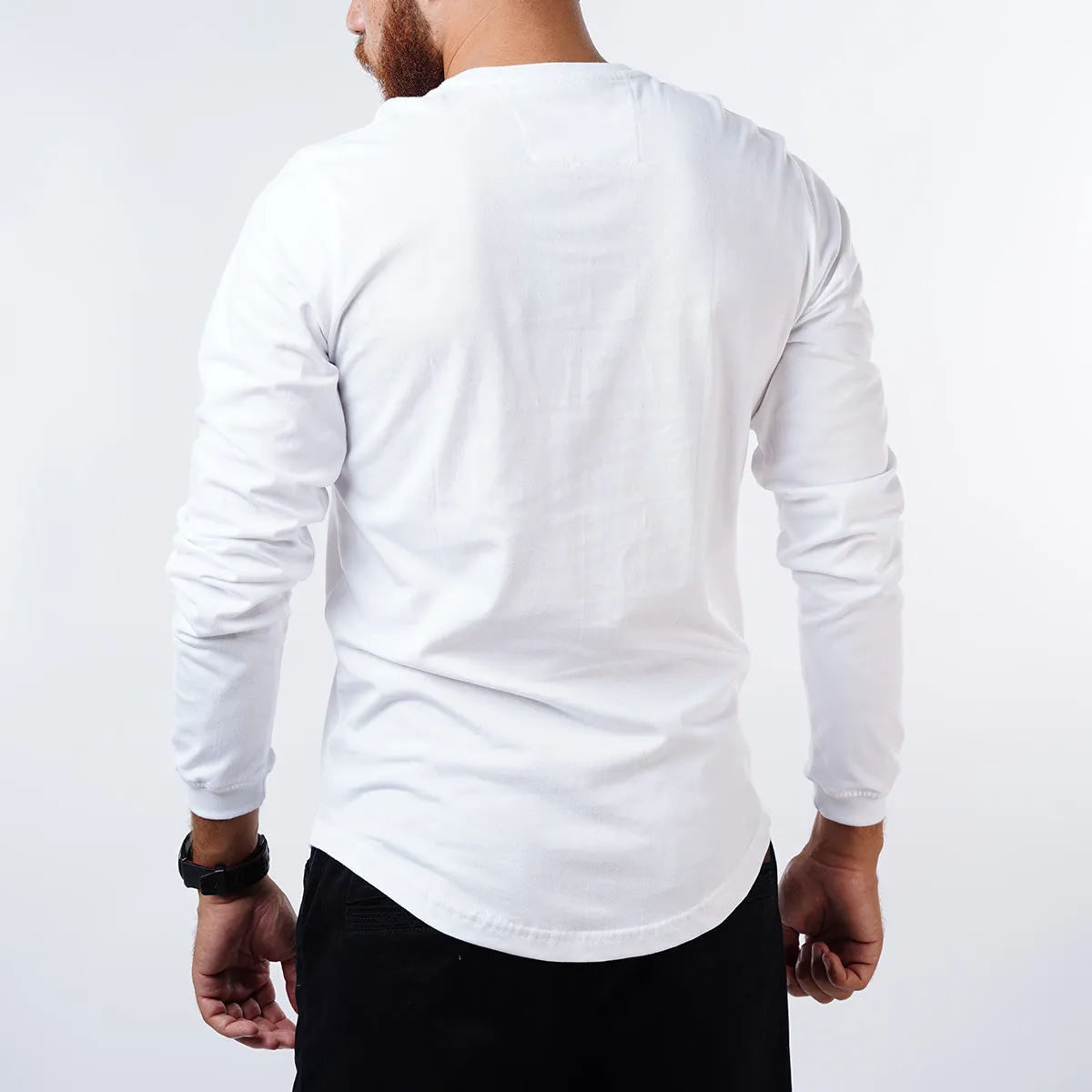 Curved Long-Sleeve with Cuffs