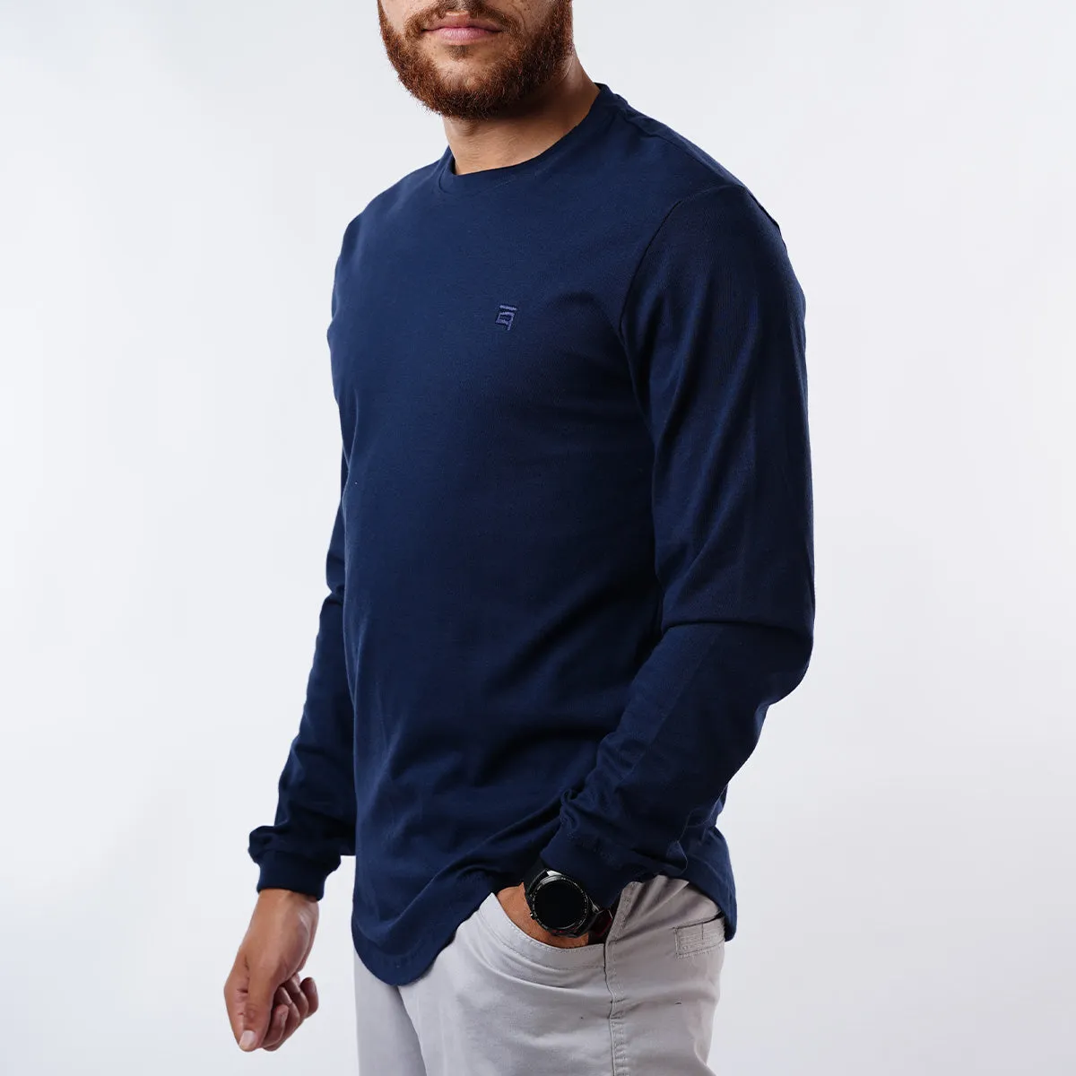 Curved Long-Sleeve with Cuffs