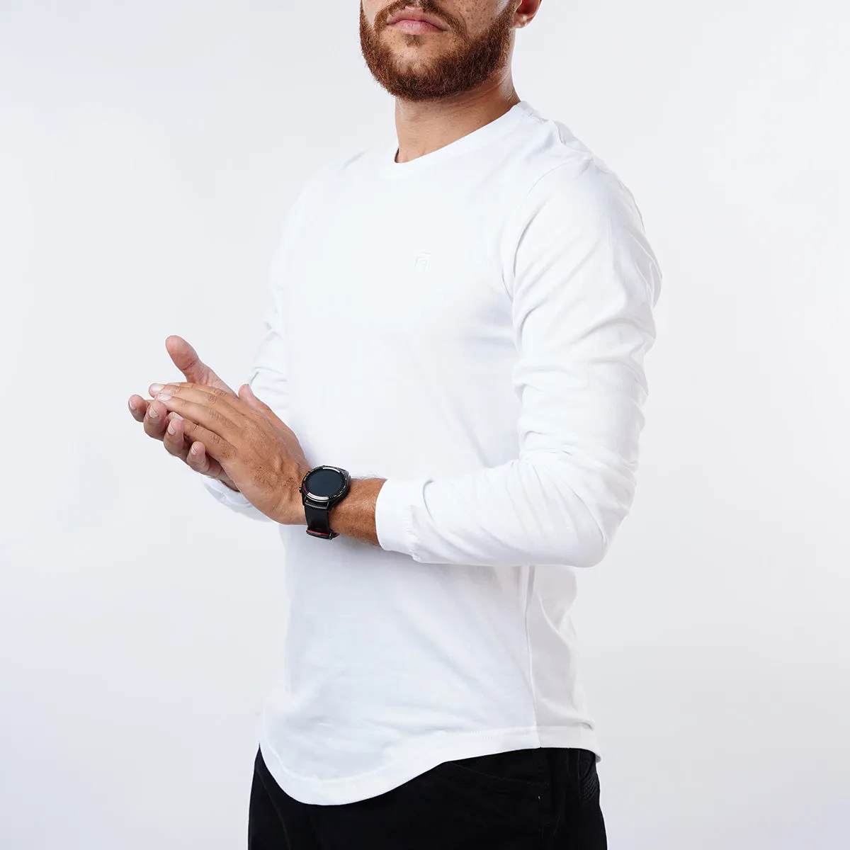 Curved Long-Sleeve with Cuffs