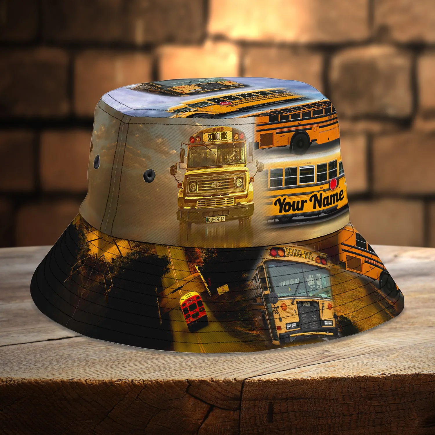 Custom Bucket Hat - Bus Driver - 7