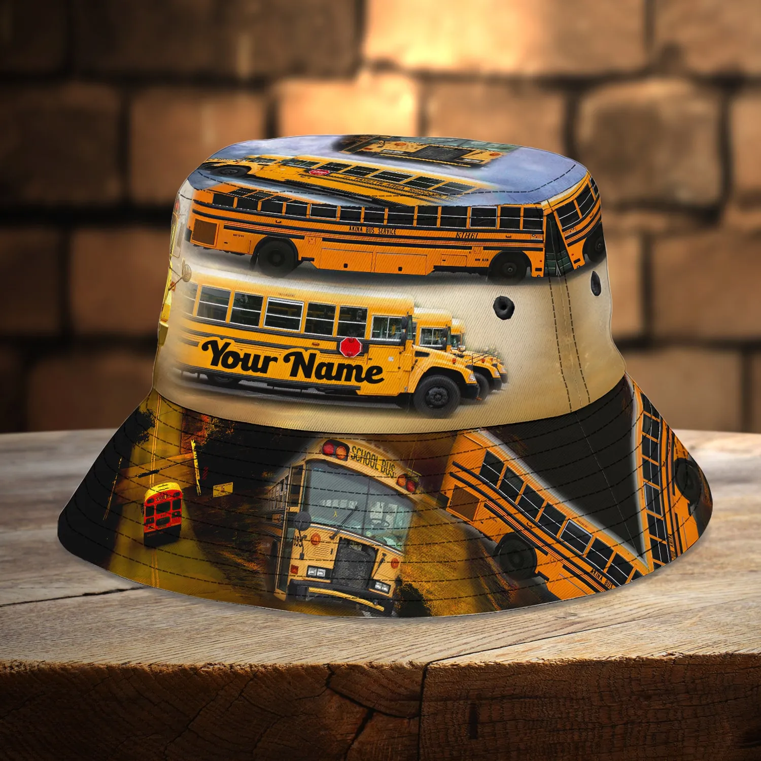 Custom Bucket Hat - Bus Driver - 7