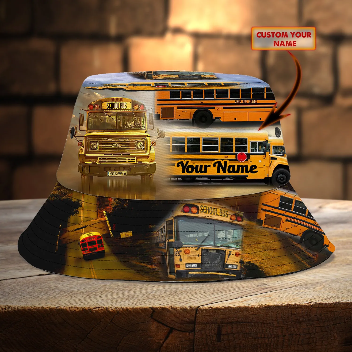 Custom Bucket Hat - Bus Driver - 7