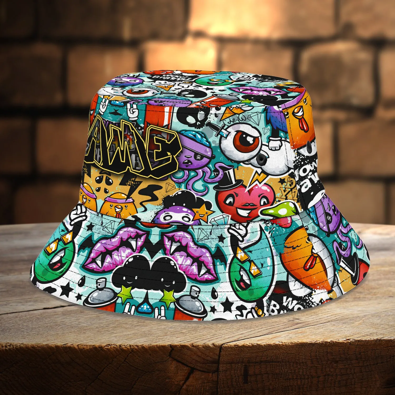 Custom Bucket Hat - Graffiti - Loop - Nt168 - Ct021
