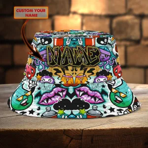 Custom Bucket Hat - Graffiti - Loop - Nt168 - Ct021