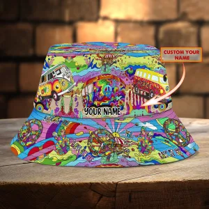 Custom Bucket Hat - Hippie 01