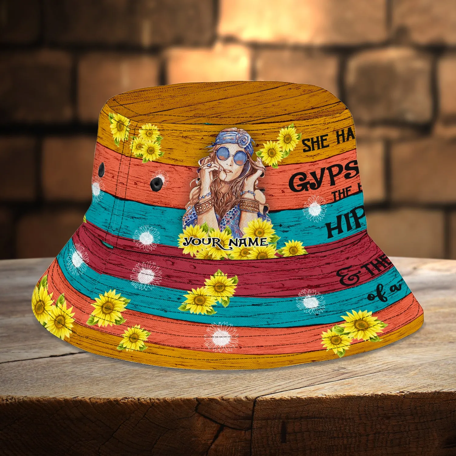 Custom Bucket Hat - Hippie 03