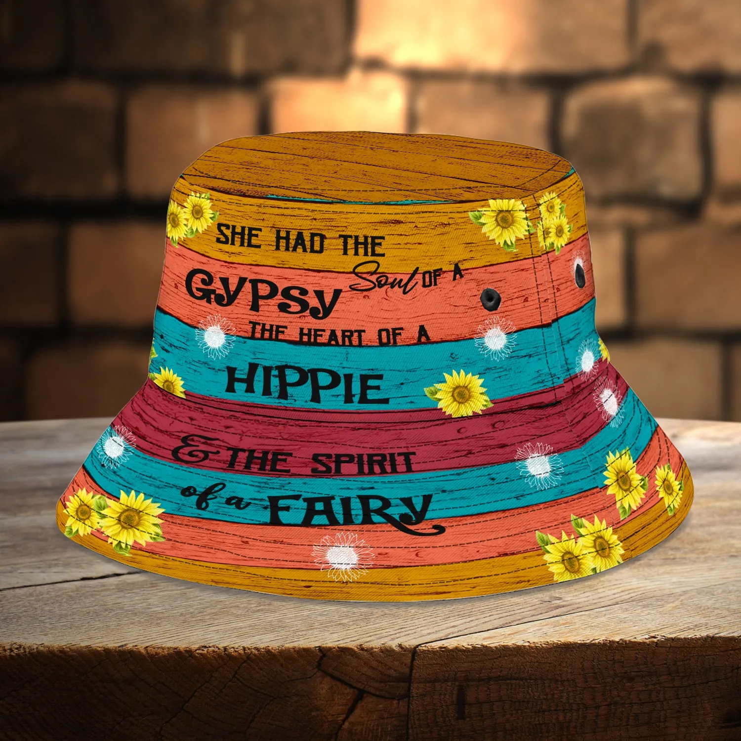 Custom Bucket Hat - Hippie 03