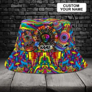 Custom Bucket Hat - Hippie Guitar - 285