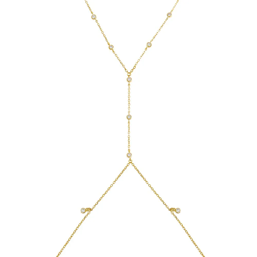 CZ Bezel Shaker Body Chain