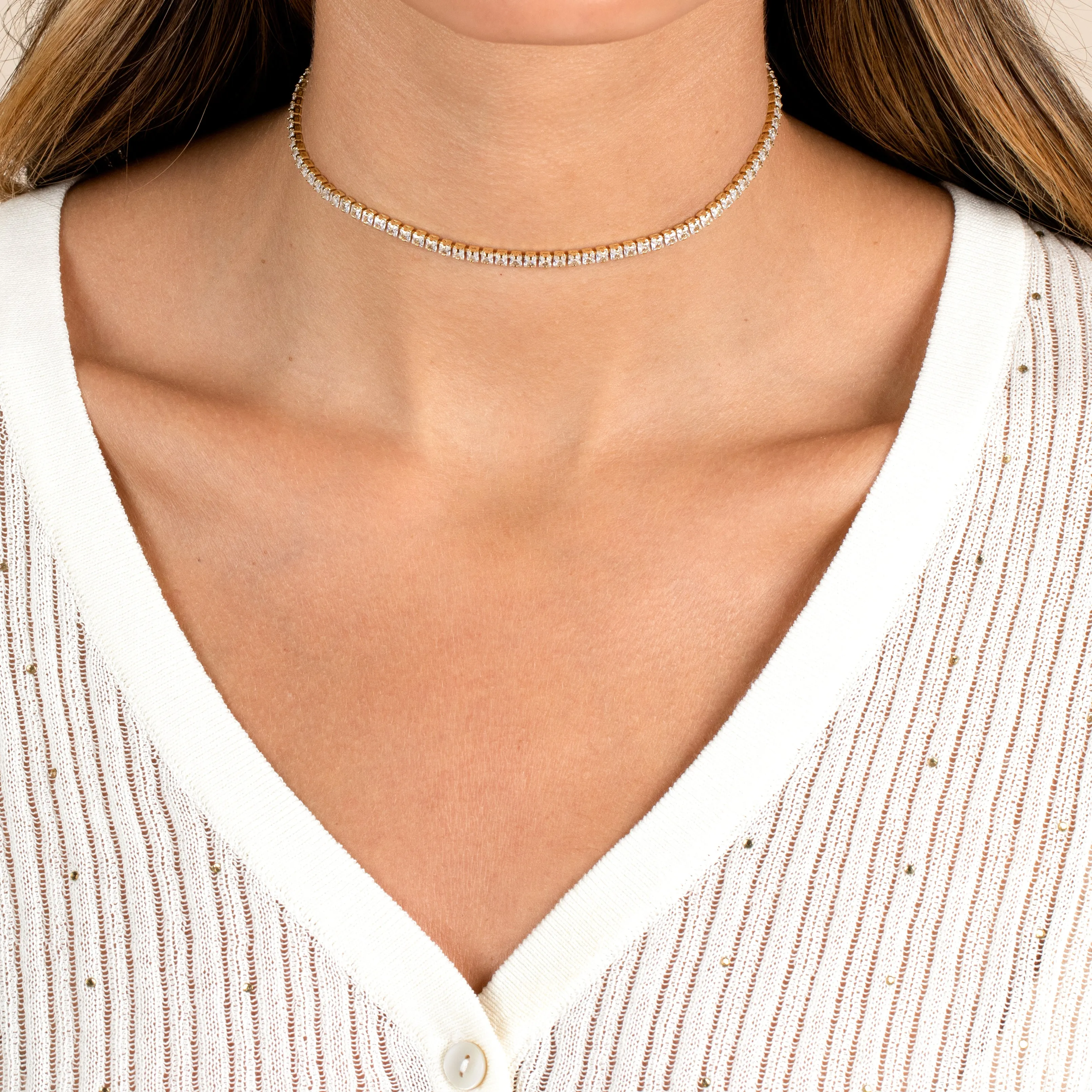 CZ Princess Tennis Choker