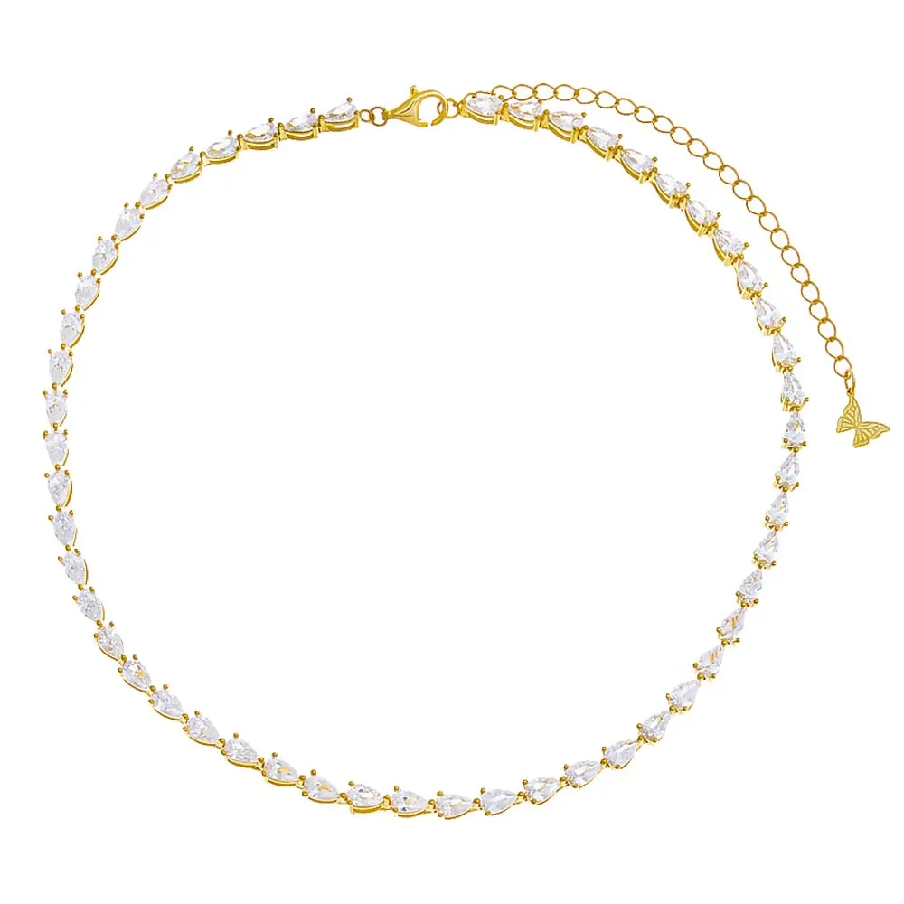 CZ Teardrop Choker
